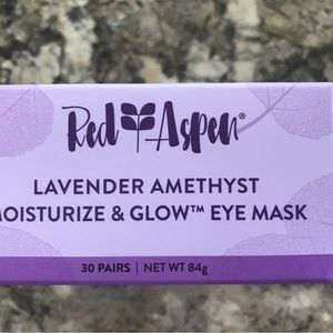 Lavender Amethyst Eye Mask- Jar- Red Aspen 30 pairs Brand New In Box